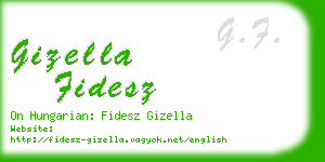 gizella fidesz business card